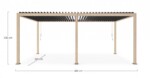 Bizzotto - PERGOLA OCEAN 3.6X6 NATURAL-ANTRACITE - immagine 2