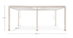 Bizzotto - PERGOLA OCEAN 3.6X6 RUSTIC-BIANCO - immagine 2