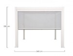 Bizzotto - TENDA RULLO PERGOLA OCEAN LATO 3.6M BIA - immagine 2