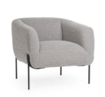 Bizzotto - POLTRONA CLAUDINE GRIGIO BOUCLE'