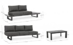 Bizzotto - SET SALOTTO ANG.C-C KONNOR ANTRACITECX23 - immagine 4