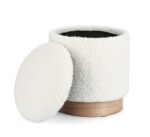 Bizzotto - SET2 POUF CONTENITORE ZOYA BIANCO TEDDY - immagine 3
