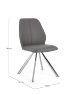 Bizzotto - SEDIA MAXWELL PU GRIGIO - immagine 2