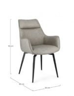 Bizzotto - POLTRONA LAWRENCE PU TORTORA - immagine 2