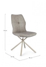 Bizzotto - SEDIA KEPLER PU TORTORA - immagine 2