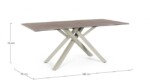 Bizzotto - TAVOLO SEAN TORTORA 180X90 - immagine 2