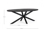 Bizzotto - TAVOLO OVALE HASTINGS 200X110 - immagine 2