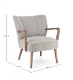Bizzotto - POLTRONA MORITZ STONE - immagine 2