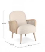 Bizzotto - POLTRONA DALIDA NATURAL - immagine 2