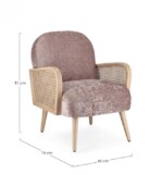 Bizzotto - POLTRONA DALIDA OLD ROSE - immagine 2