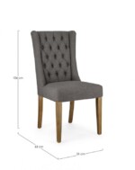 Homemotion - SEDIA COLUMBIA GRIGIO BOUCLE' - immagine 2