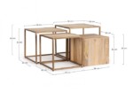 Homemotion - SET4 TAVOLINO JAIDEV - immagine 2