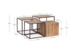 Homemotion - SET4 TAVOLINO JANAK - immagine 2