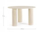 Bizzotto - TAVOLO DACCA NATURALE D120 - immagine 2