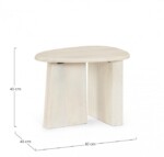 Bizzotto - TAVOLINO ZACATECAS NATURALE 60X45 - immagine 3
