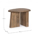 Bizzotto - TAVOLINO ZACATECAS BROWN 60X45 - immagine 3