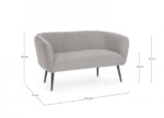 Bizzotto - DIVANO 2P AVRIL GRIGIO BOUCLE' - immagine 2