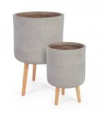 Bizzotto - SET2 P.VASO RIGO TO TREPPIEDE BEIGE - immagine 2