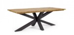 Homemotion - TAVOLO PALMDALE RETT 200X100 CARBON RT02