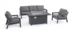 Bizzotto - SET4 SALOTTO C-C HENDRIX ANTRACITE PG61