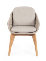 Homemotion - SEDIA C-BR C-C TAMIRES BEIGE - immagine 4