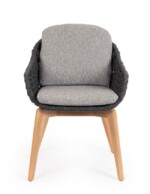 Homemotion - SEDIA C-BR C-C TAMIRES ANTRACITE - immagine 4