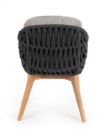 Homemotion - SEDIA C-BR C-C TAMIRES ANTRACITE - immagine 5