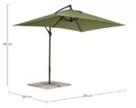 Yes - OMBRELLONE BRACCIO TEXAS 2X3 ANTR-OLIVE - immagine 2