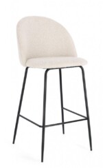Bizzotto - SGABELLO BAR CARRY NERO/AVORIO