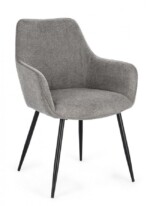 Bizzotto - SEDIA C-BR CORA NERO/GRIGIO SCURO