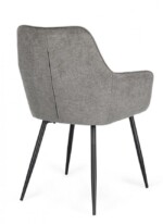 Bizzotto - SEDIA C-BR CORA NERO/GRIGIO SCURO - immagine 2