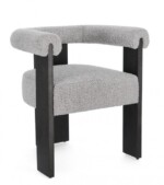 Bizzotto - SEDIA C-BR AGAPE NERO/GRIGIO
