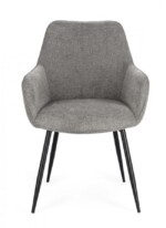Bizzotto - SEDIA C-BR CORA NERO/GRIGIO SCURO - immagine 4