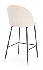 Bizzotto - SGABELLO BAR CARRY NERO/AVORIO - immagine 2