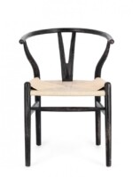 Bizzotto - SEDIA ARTEMIA NERO/NATURALE - immagine 4