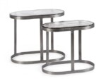 Homemotion - SET2 TAVOLINO ZAYLA OV NICKLE - immagine 5