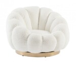 Bizzotto - POLTRONA GIREVOLE FLOREL BIANCO
