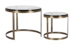 Homemotion - SET2 TAVOLINO ZAYLA TO OTTONE YX54