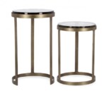 Homemotion - SET2 TAVOLINO ZAYLA TO OTTONE YX49 - immagine 3