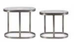 Homemotion - SET2 TAVOLINO ZAYLA OV NICKLE - immagine 3