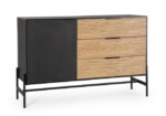 Yes - CREDENZA 1A-3C ALLYCIA NERO-NATURALE