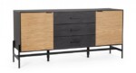 Yes - CREDENZA 2A-3C ALLYCIA NERO-NATURALE