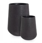 Bizzotto - SET2 P.VASO KENAR TO NERO ALTO - immagine 2