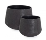 Bizzotto - SET2 P.VASO KENAR TO NERO BASSO - immagine 2