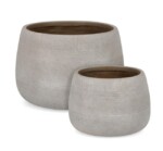 Bizzotto - SET2 P.VASO RIGO BOMB BEIGE BASSO - immagine 2