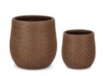 Bizzotto - SET2 P.VASO RHOMBUS BOMB BASSO RUSTY