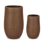 Bizzotto - SET2 P.VASO RHOMBUS BOMB ALTO RUSTY