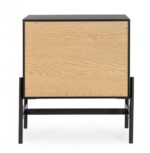Yes - COMODINO 2C ALLYCIA NERO-NATURALE - immagine 4