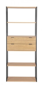 Yes - LIBRERIA 4P-2C ALLYCIA NERO-NATURALE - immagine 3