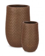 Bizzotto - SET2 P.VASO RHOMBUS BOMB ALTO RUSTY - immagine 2